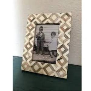 High Quality Handmade Bone Inlay <b>Photo</b> <b>Frame</b> Natural Bone Pieces Customized Design Smooth Polished Finish for Living Room Use - Product Image 1