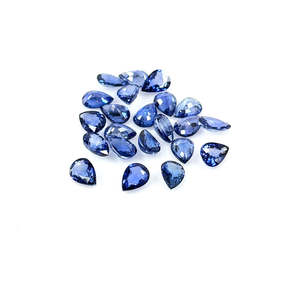 Zafiros Azules Naturales de Bangkok Calibrados en Forma de Pera 3x5mm 4x6mm Variedad que Incluye Trillón, Turquesa, Ópalo, Rondelle, Espinela, Aguamarina - Product Image 3