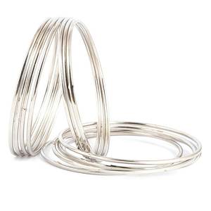 กำไลข้อมือเด็กผู้หญิง 12 ชิ้น - สีเงิน - Product Image 2