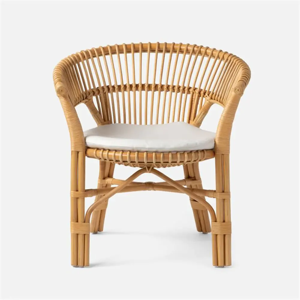 Handwicker eco-friendly rattan dining armchair round seat home furniture wholesale from Vietnam