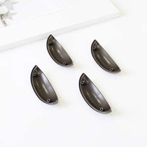 <b>Vintage</b> Curved Zinc Alloy Cup Handle Concealed Mount Pull for <b>Cabinet</b> Bedroom Living Room Kitchen Bathroom Furniture - Product Image 2