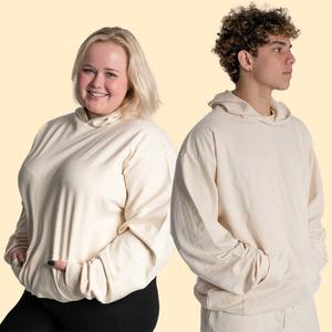 Sudadera con capucha de algodón con logotipo personalizado para hombre Sudaderas de talla grande de peso pesado de alta calidad Diseño personalizado con letras - Product Image 5