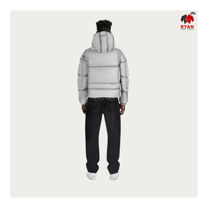 Veste matelassée décontractée pour homme Ryan Pro Gear, fermeture éclair, capuche, unie, imperméable, logo personnalisé, respirante - Product Image 3