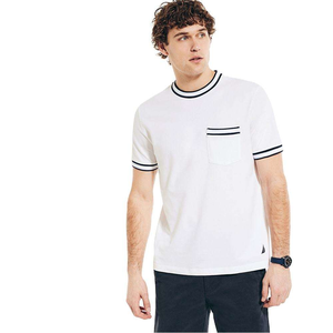 T-shirts pour hommes à manches courtes de couleur personnalisée, 100% coton, vêtements d'été, vente en gros, vêtements pour hommes les plus vendus, décontractés surdimensionnés, à col rond - Product Image 3