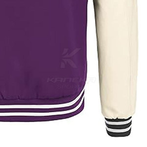 Veste Letterman pour homme, décontractée, chaude, écologique, respirante, col montant, logo sur le devant, pour l'hiver, usage quotidien - Product Image 3