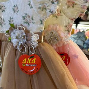 2024 ฤดูร้อนเด็กน่ารักเย็บปักถักร้อย frock 1 ถึง 6 ปีสาวชุดยืดหยุ่นขอบเย็บปักถักร้อยชุด - Product Image 6