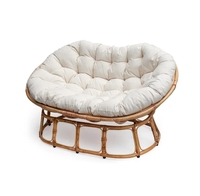 Rattan çift Mamasan sandalye bahçe açık Rattan kanepe mobilya oturma odası prestijli üretimi