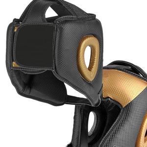 Logotipo personalizado Cascos de cara completa, Protector de cabeza Boxeo Protector de cabeza Casco de entrenamiento MMA Sparring Headgear, - Product Image 1