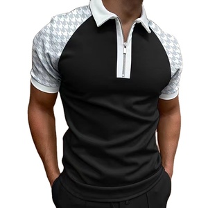 Camiseta Polo de bloqueo de Color para hombre de alta calidad, novedad de verano 2026, Jersey informal de negocios de gama alta, camiseta de manga corta, Top - Product Image 1
