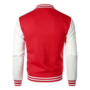 Chaqueta Universitaria de Lana y Cuero de la Mejor Calidad, con Botones Delanteros, Logotipo Bordado, Chaqueta Deportiva de Béisbol para Hombre - Product Image 3