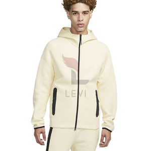 Conjunto Deportivo de Invierno para Hombre con Capucha y Logotipo Personalizado, Sudadera y Pantalones Deportivos de Cintura Elástica y Tejido Grueso - Product Image 2