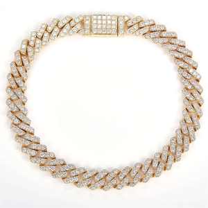 Ice Out Round Cut VVS Moissanite Diamond Cuban Link <b>Bracelet</b> 16mm <b>Bracelet</b> for Unisex 925 <b>Sterling</b> <b>Silver</b> - Product Image 2