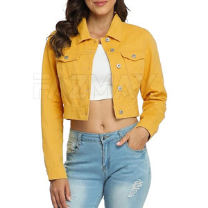 Chaquetas vaqueras cómodas al mejor precio, chaqueta vaquera corta transpirable para mujer de etiqueta privada para uso en exteriores - Product Image 1