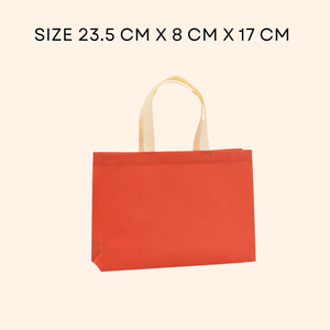 Bolsa no tejida vibrante personalizable Spunbond de colores mezclados con diseño de asa reforzada - Product Image 2