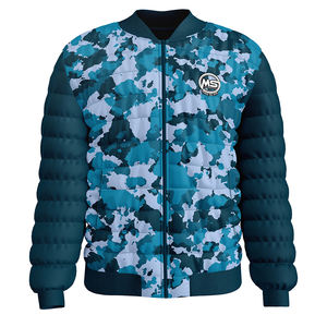 แจ็กเก็ตบุนวมกันนง้ำสำหรับฤดูหนาวเสื้อแจ็กเก็ตบุนวมใส่โลโก้ตามสั่งพิมพ์ลายคอเสื้อหนาด้านหน้า - Product Image 5