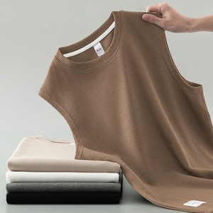 Chaleco Deportivo para Hombre, Camiseta sin Mangas de Algodón para Verano, Ropa Deportiva, Fitness, Baloncesto, Hombros Anchos, Camiseta sin Mangas - Product Image 5