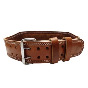 New Style Cowhide Suede Leather Weightlifting Lever Buckle Belt 4" Wide Handmade Leather Belt <b>Gym</b> Fitness Power Lifting Lever B - Product Image 6