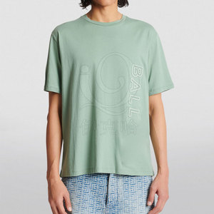 T-shirt en relief pour hommes à la mode avec impression en relief minimaliste T-shirt en relief pour hommes classiques avec tissu durable - Product Image 2