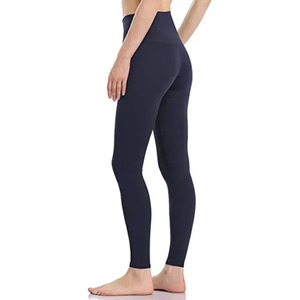 Mallas de compresión de satén de cintura alta para mujer, ropa de yoga con función de cintura alta - Product Image 6