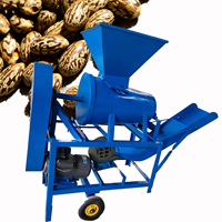 Décortiqueuse agricole de graines de ricin 500 kg/h, petite et moyenne, avec moteur diesel ou électrique