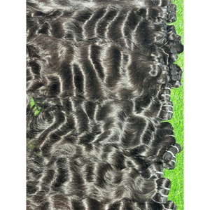 Mèches naturelles vierges indiennes Remy, cheveux humains non traités, texture douce et bouts épais et sains - Product Image 5