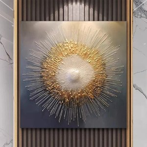 Homedecor phòng khách vẽ tay Kết cấu khung sơn dầu mới vải Áp phích tường nghệ thuật làm bằng tay trừu tượng <span class=keywords><strong>Acrylic</strong></span> hiện đại - Product Image 1