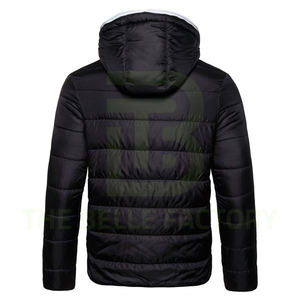 Chaqueta acolchada de invierno para hombre superventas lona personalizada de alta calidad con cuello levantado recién llegado servicio OEM - Product Image 4