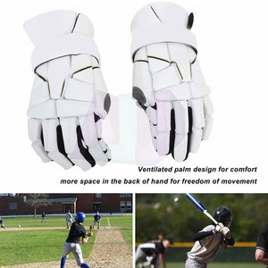 ถุงมือลาครอสหนังคุณภาพสูง ทนทาน สำหรับฝึกซ้อมทีม น้ำหนักเบา พร้อมสายรัดข้อมือปรับได้ ให้ความสบายยาวนาน - Product Image 2