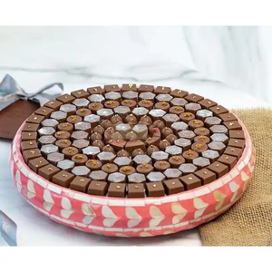 Vente en gros de bol de chocolat en nacre arabe bols de service au chocolat incrustés de coquillages noirs pour le Ramadan - Product Image 6