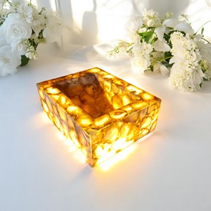 Hotel Baño Encimera Ágata Fregadero individual Fregaderos de piedras preciosas naturales Interior de baño personalizado - Product Image 1