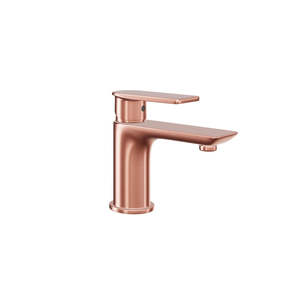 HERA <b>Single</b>-lever <b>Basin</b> Mixer <b>Tap</b> 8201 Rose Gold Bathroom Faucet Modern design for the contemporary aesthetic - Product Image 1