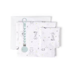 Juego de 3 Piezas de Ropa de Cama para Bebé Modelo KOALA con Soporte para Chupón, 100% Algodón, Técnica de Tejido, Diseño con Personajes - Product Image 1