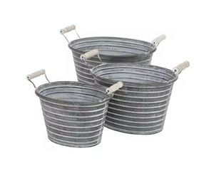 Conteneur de plantes de conception antique de jardinière galvanisée de la plus grande qualité à prix raisonnable par Indian Metal World - Product Image 5