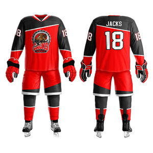 Nuevos adultos usan cómodo uniforme de hockey sobre hielo impresión por sublimación ropa deportiva uniforme de hockey sobre hielo - Product Image 1