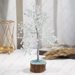 Árbol de la Vida de Cristal de Aguamarina de Calidad Premium AAA con 300 Piedras Preciosas, Diseño Elegante, para la Sanación Emocional y la Paz, Decoración para el Hogar - Product Image 4