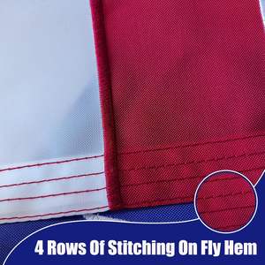 Флаг Пуэрто-Рикана с кораблем, двусторонний, 12x18 дюймов, из прочного нейлона, вышитый, для улицы - Product Image 3