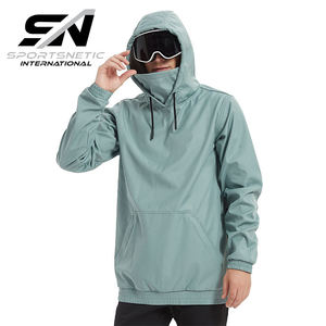Veste de ski unisexe de haute qualité en gros, respirante, en toile, décontractée, imperméable, coupe-vent, softshell, sweat à capuche pour snowboard - Product Image 1