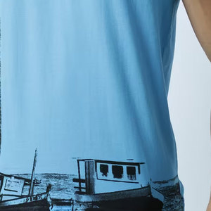 ใหม่เสื้อยืดพิมพ์ลาย DTG สำหรับผู้ชายริงเกอร์กำหนดขนาดเองทำจากผ้าฝ้าย75% และเสื้อ DTG โพลีเอสเตอร์35% - Product Image 6