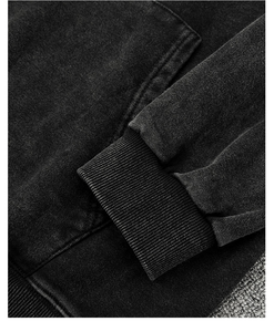 Sudaderas Extra Grandes de Estilo Vintage con MOQ Bajo, Sudadera con Capucha para Parejas, Sudadera Térmica con Lavado Ácido Vintage para Hombre - Product Image 3