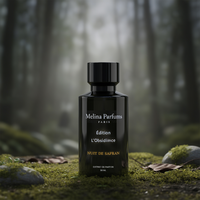 50ml Unisexe Melina Parfums Nuit De Safran Édition Obsidienne Extrait de Parfum Vaporisateur Parfum Épicé Longue Durée Fragrance de Luxe