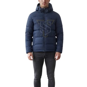 Chaqueta Acolchada Azul Marino para Hombre, Transpirable, Resistente al Viento, para Invierno, Informal, con Cierre de Cremallera, Grosor Estándar, Aislada - Product Image 2
