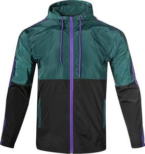 Custom Stand Front Hooded Reversible Windbreaker <b>Jacket</b> High Performance <b>Gym</b> Apparel Breathable Outdoor Running Training <b>Jackets</b> - Product Image 2