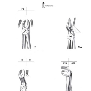 Vente chaude : 12 pinces d'extraction dentaire manuelles, outils professionnels pour l'extraction des dents chez l'adulte, en acier inoxydable - Product Image 4
