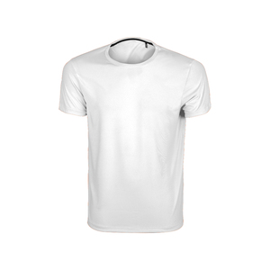 เสื้อยืดคอกลมผู้ชาย 140 แกรม ผ้าไมโครโพลีเอสเตอร์ 100% สีขาว - Product Image 1