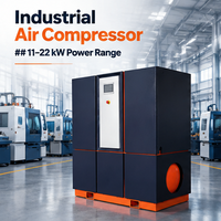 Compresseur d'air à vis rotatif industriel 22 kW, compresseur à vis haute performance pour système d'air comprimé en usine