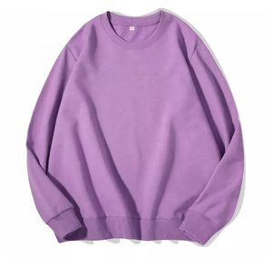 Sudadera Unisex de Talla Grande Personalizada con Cuello Redondo, Sudadera con Capucha de Algodón OEM, Ropa Casual de Invierno, Transpirable, con Técnica de Bordado - Product Image 1