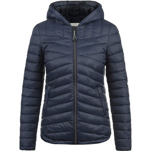 Veste matelassée à capuche légère et respirante pour femme, design tendance, à porter en toutes saisons, à manches longues, entièrement zippée, imperméable et pliable - Product Image 3