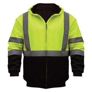 <b>Hi</b> <b>Vis</b> Breathable <b>Softshell</b> <b>Jacket</b> Unisex Construction Work Mining Reflective Winter High Visibility Safety <b>Jacket</b> - Product Image 2