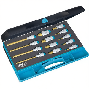 Juego de 13 piezas de destornilladores hexagonales Hazet, cortos y largos, cuadrados de 1/2'' con serraje - Product Image 2