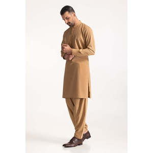 Pantalon en coton et viscose grande taille style décontracté chic SK-PSD24-017, à boutonnage simple avec techniques d'impression, idéal pour mariages et affaires - Product Image 4